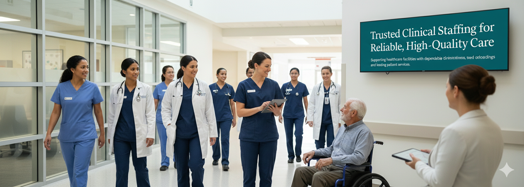 Leadership team collaborating